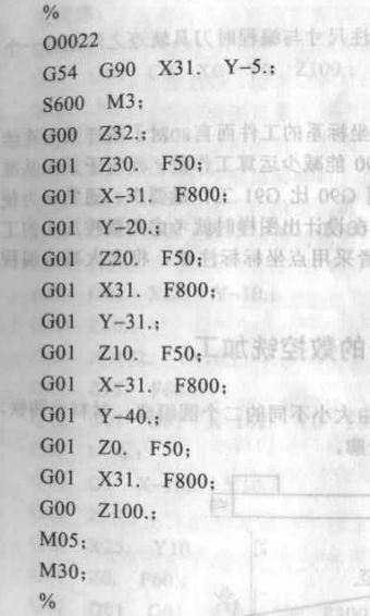 臺階形工件加工編程 臺階形工件加工編程