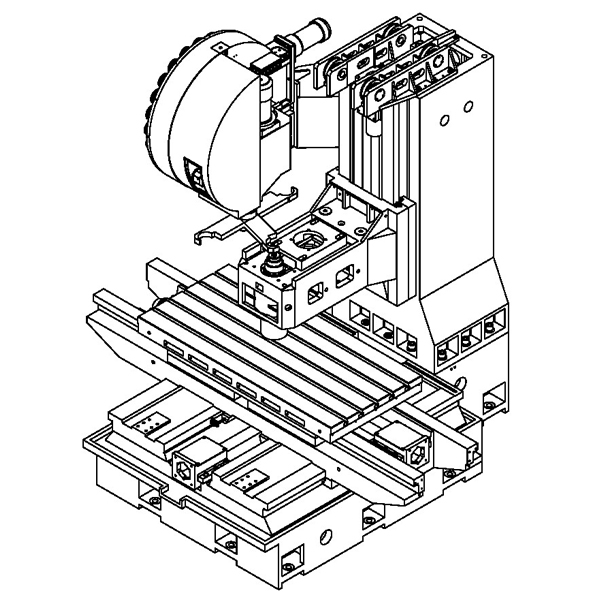 1580硬軌加工中心床身 1580硬軌加工中心床身