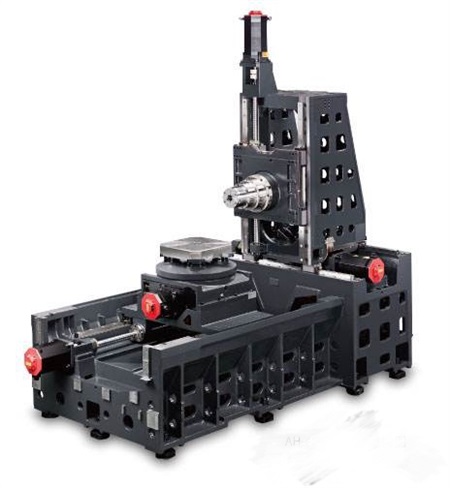 臥式加工中心床身架構圖