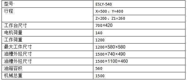 ZNC540火花機(jī)參數(shù) ZNC540火花機(jī)參數(shù)